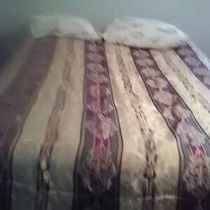 Queen Bed Set, Frame, Mattresses, Comforter, Sheets & Pillows